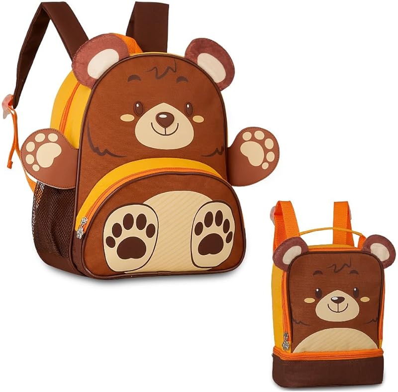 Kit Mochila Costas “13” e Lancheira Clio Pets Urso – Clio Style