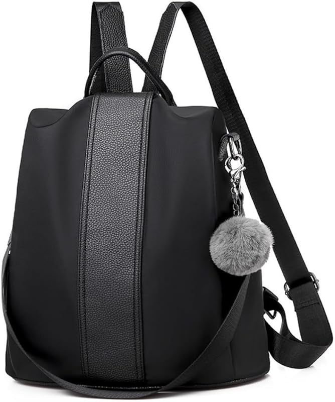 Mochila Antifurto Feminina Pequena Impermeável Leve Com Alça Chaveiro