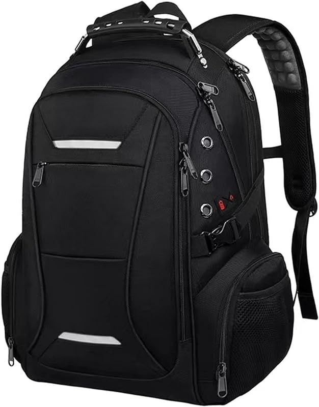 Mochila Escolar,Mochila Masculina Grande Laptop Mochila 15.6″ Reforçada tela multifuncionais,Anti-Furto e Resistente à água Mochila para escola trabalho de negócios faculdade (preto)