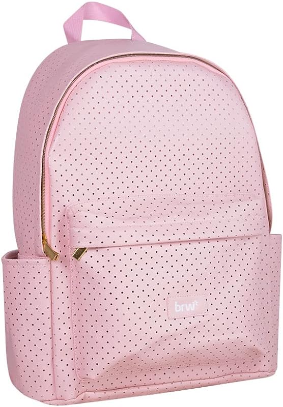 Mochila Escolar Driff Perfurada Rosa Pastel, BRW