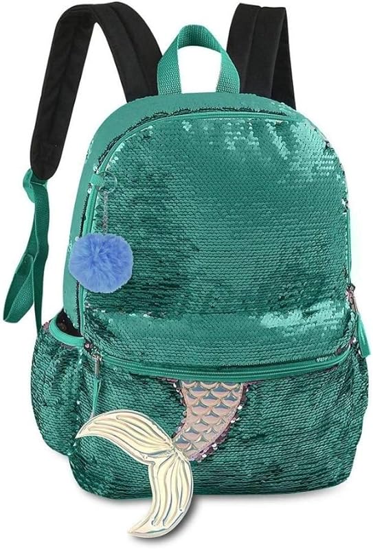 Mochila Escolar Feminina Juvenil Sereia Paetê…