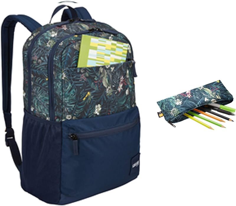 Mochila Case Logic, CCAM3116, 3204253, Uplink 15.6′ + Estojo, tropical / flor