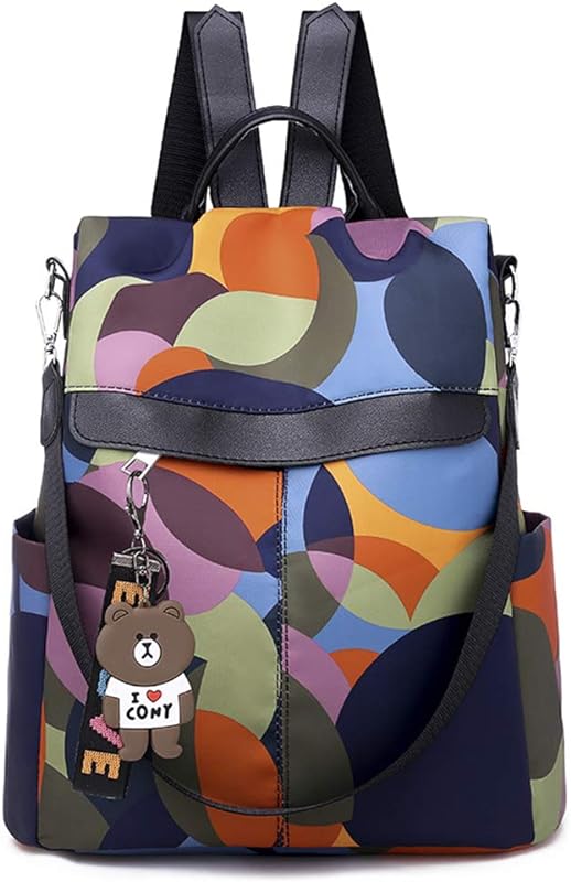 Mochila de tecido Oxford moderna multifuncional, mochila de viagem sem pingente de urso para mulheres estudantes, meninas