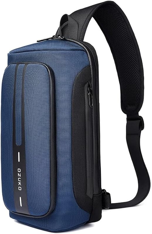 Bolsa tiracolo antifurto, mochila a tiracolo, impermeável, com porta de carregamento USB Mochilas Casuais