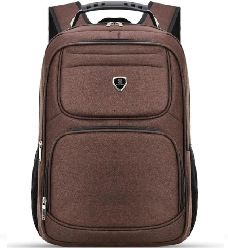 Mochila Reforçada Executiva Escola Trabalho Viagens Masculino/Feminino Marrom