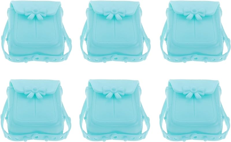 6 Pçs Boneca Mochila Livros Em Miniatura Mochilas Mini Mochila Modelo Casa De Bonecas Decoração Bonito Mochila Escolar Saco De Boneca Brinquedos DIY Bonecas Acessórios Mini
