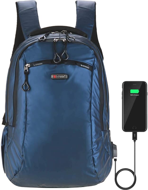 Tonin, 78199615, Mochila Impermeável Mochila Para Notebook Mochila Escolar M, cor Azul Marinho, Plástico