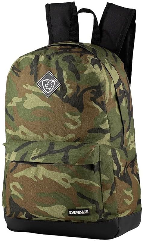 Mochila Bolsa Escolar School Viagem Funcional Everbags Camuflada Marrom