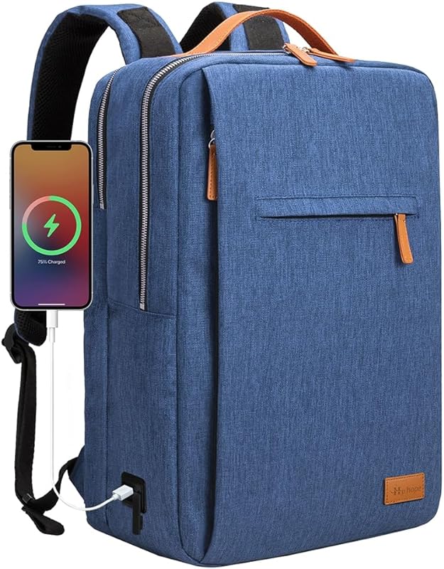 Hp hope Mochila de Viagem para Homens Mulheres 15,6 Polegada Laptop Bag Business Daypack com USB Porta de Carregamento Mochila para College Outdoor Sports