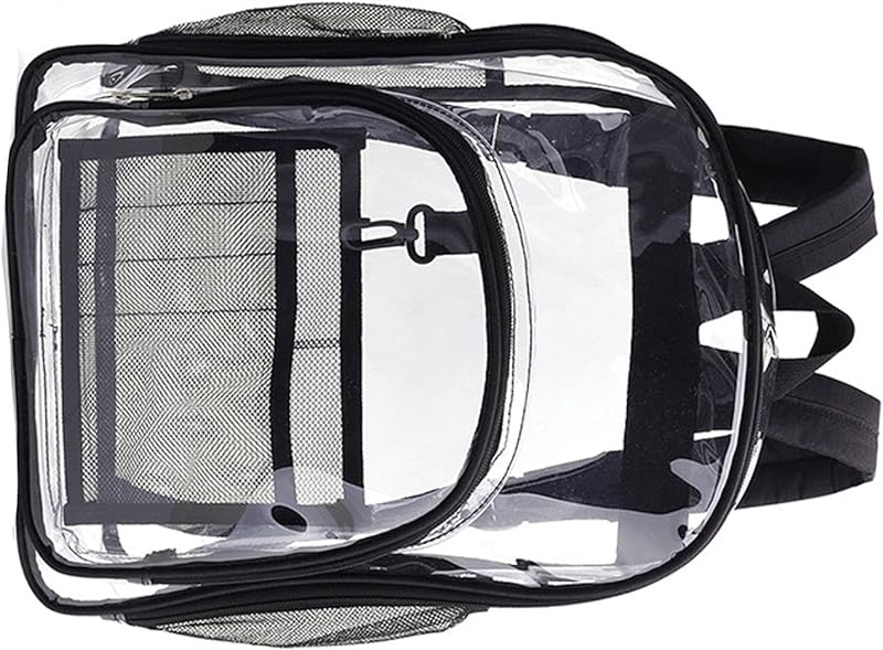 Mochila Escolar Mochila Portátil Transparente Mochila Transparente de Viagem Mochila Escolar Portátil Mochila Universitária PVC à Prova D’água Mochila de Grande Capacidade