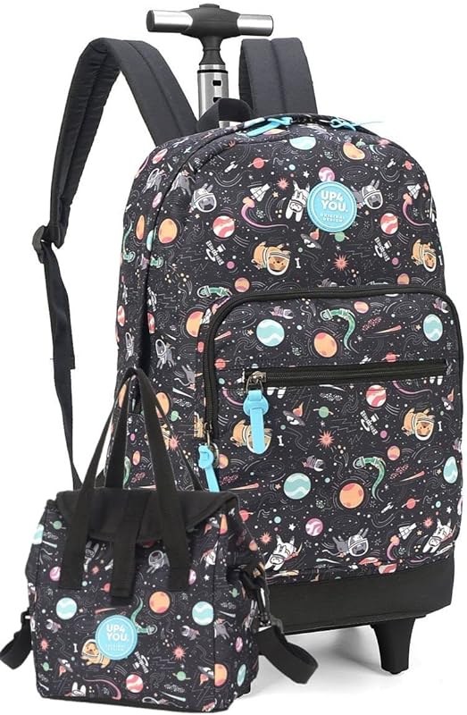 Mochila Com Rodinhas, Luxcel, Up4you, Blah, Preta