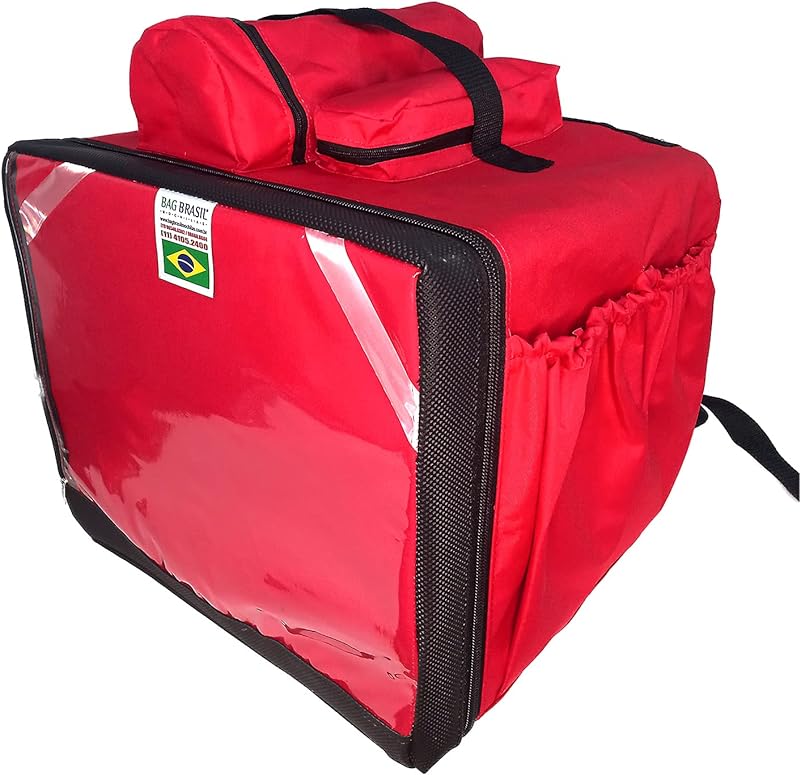 Mochila Bag Térmica Maquininha Com Isopor Laminado – Vermelha