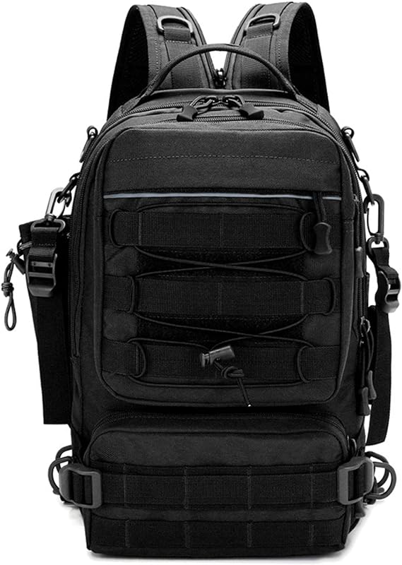 Mochila, Moniss Mochila para equipamento de pesca bolsa de armazenamento mochila de ombro ao ar livre bolsa para equipamento de pesca resistente à água bolsa de tiracolo transversal
