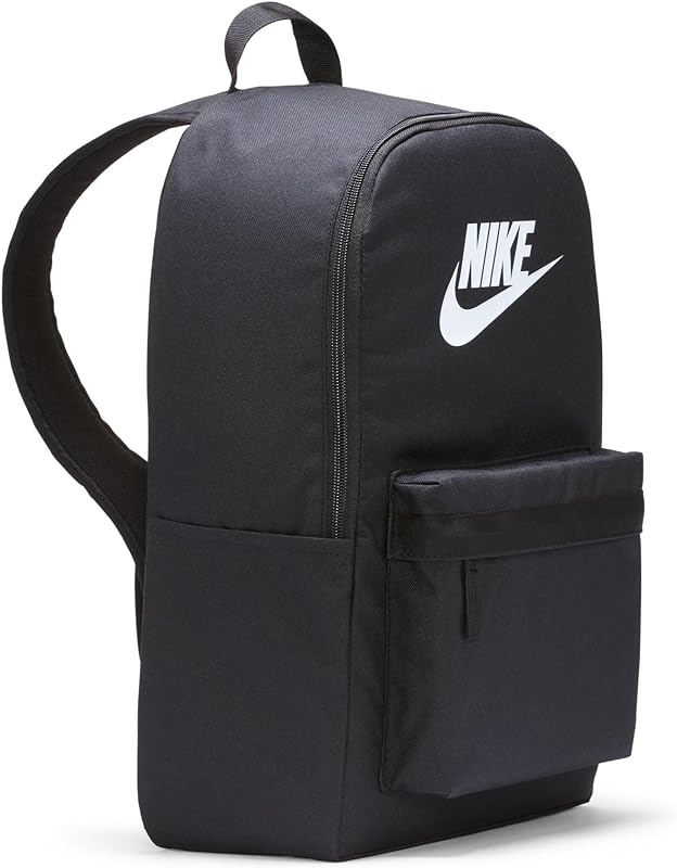 Mochila unissex para adultos, Preto/Preto/Branco, 43cm H x 30cm W x 15cm D, Esporte
