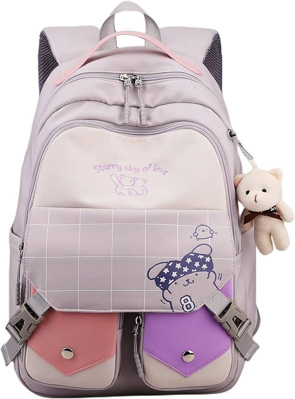 Mochila casual feminina, mochila de estudante para laptop JWPJ-9496