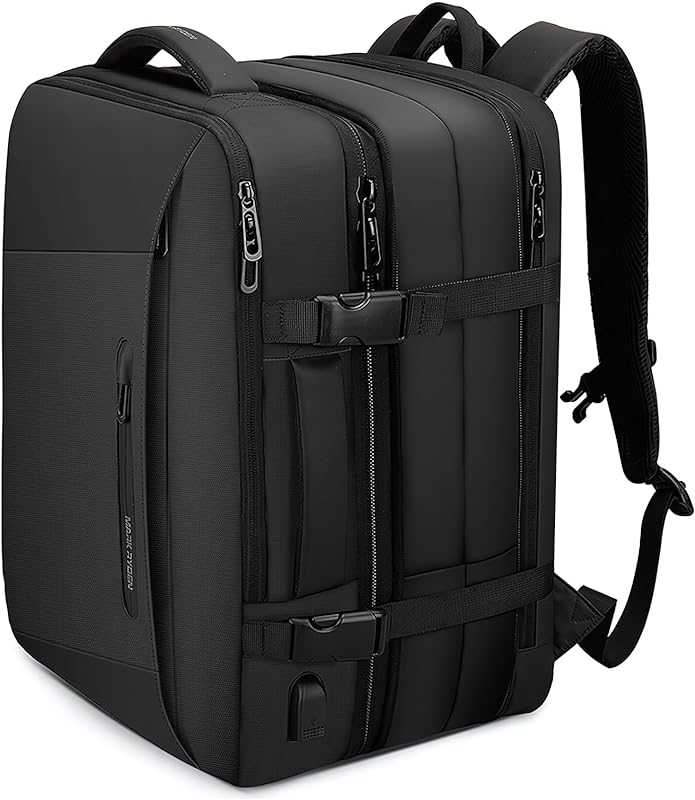 Mochila expansível para laptop de negócios para escola, viagem, trabalho, cabe laptop de 17,3 polegadas