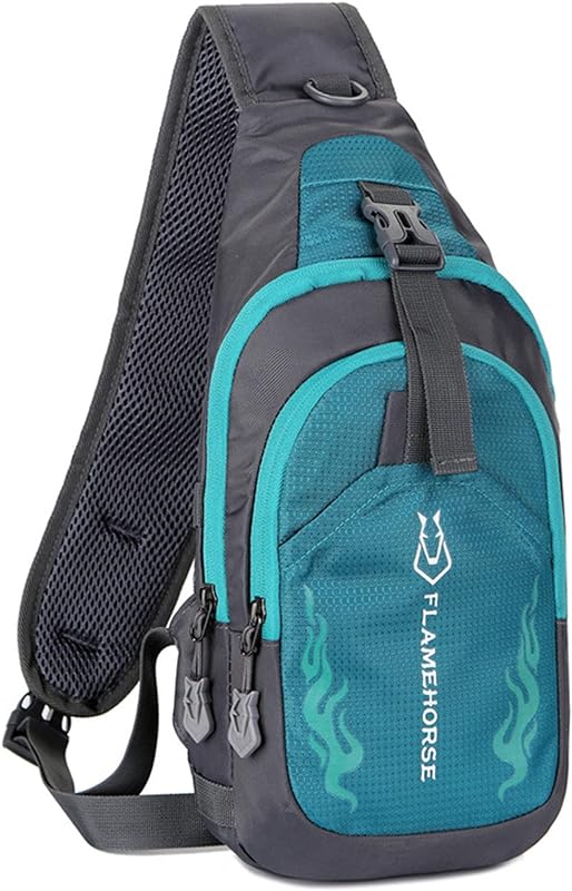 Jiangtao Mochila masculina Sling no peito bolsa tiracolo bolsa de ombro bolsa de viagem esportes academia mochila,Azul
