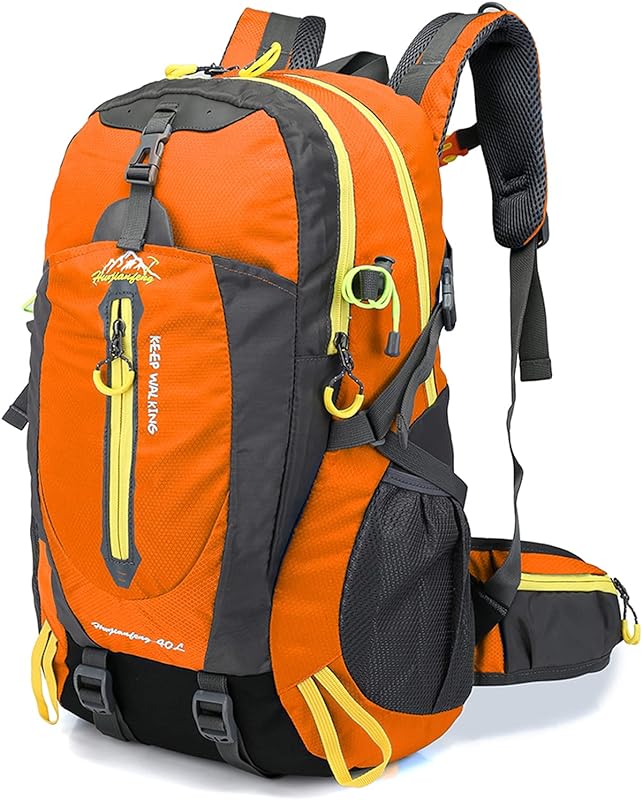 Kiboule Mochila de viagem 40L resistente à água acampamento caminhada mochila portátil mochila trekking mochila de escalada para homens mulheres