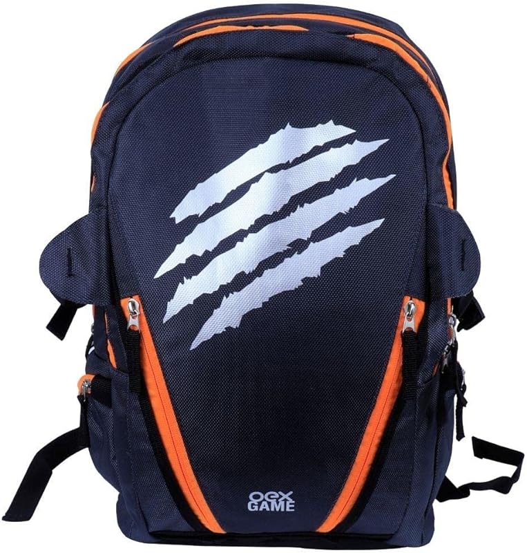 Mochila Para Notebook Gamer Oex Bk104 Steel Cinza E Laranja