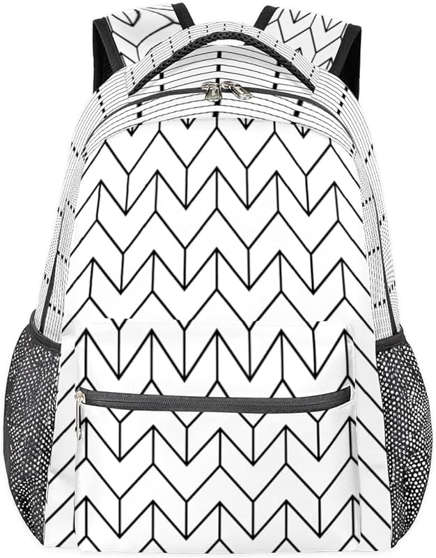 Mochilas para adolescentes, meninas, meninos, mochila de viagem abstrata para mulheres e homens, mochilas geométricas, mochilas para faculdade, mochilas para laptop de trabalho, mochila resistente à água para caminhadas, Multicor, Medium