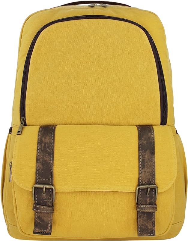 Mochila Lenna’s de Lona Tamanho Grande Masculina Feminina com Compartimento para Notebook A018