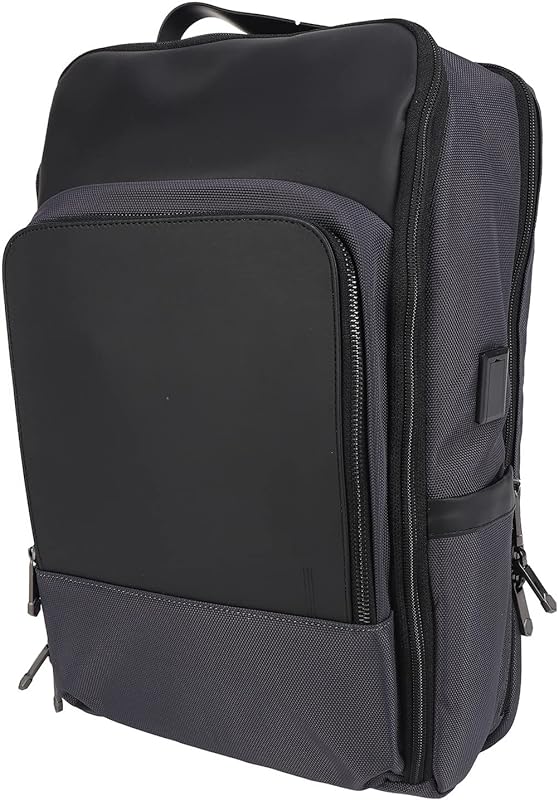 Mochila para computador, mochila para notebook multifunção totalmente rede redonda vários compartimentos com carregador USB para viajar para o trabalho para homens, Defult