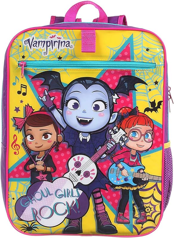 Mochila G, Vampirina, Dermiwil, Amarelo e Rosa
