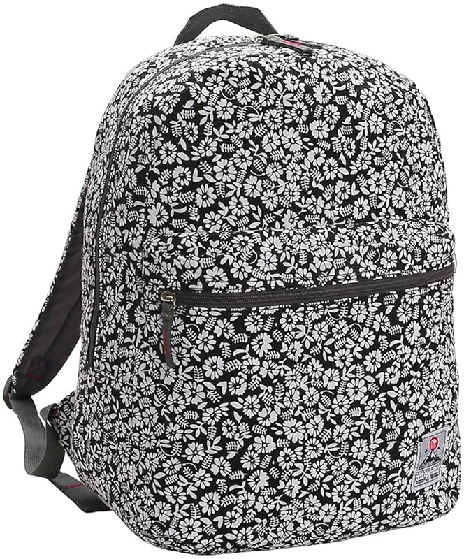 Mochila Feminina Cotton Floral 16.5″ Preto