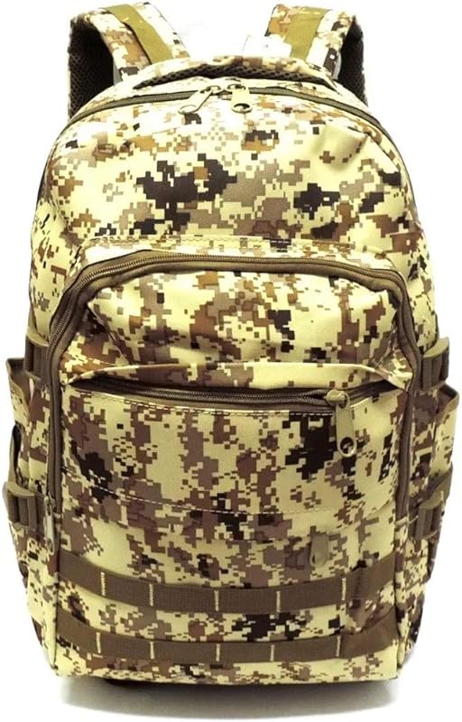Mochila G Tática Militar Reforçada De Lona Exército Costas Camuflada Palha