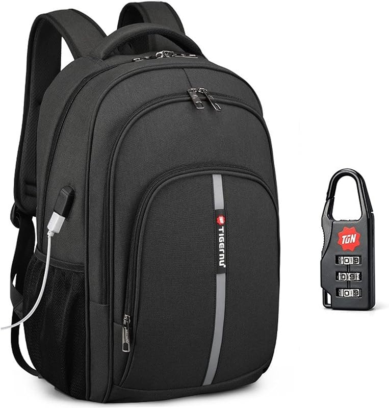 Mochila Masculina Executiva Tecido Oxford Mochila Reforçada Executiva Escola Trabalho Mochila Grande Viagem para Notebook Impermeável de até 15.6 Polegadas