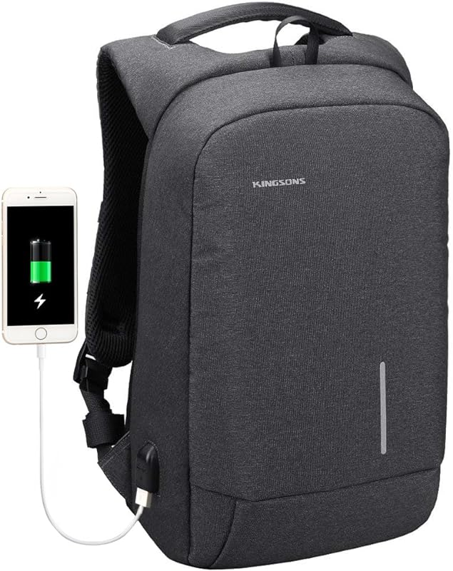 Mochila Executiva Kingsons KS3149W Com Porta USB Externa, Para Notebook, Macbook, Ipad Até 15.6