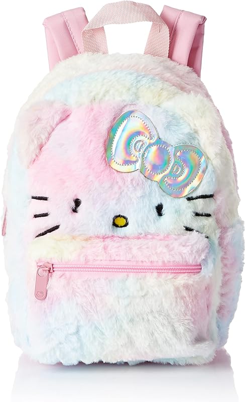 Mini Mochila Pelucia Hello Kitty Tie Dye