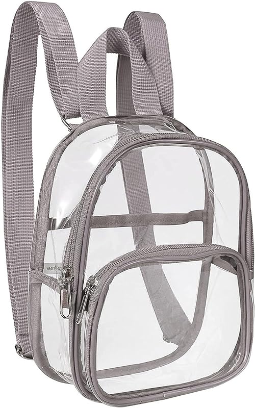 Bolsa transparente de PVC para esportes ao ar livre, mini mochila de viagem, mochila organizadora