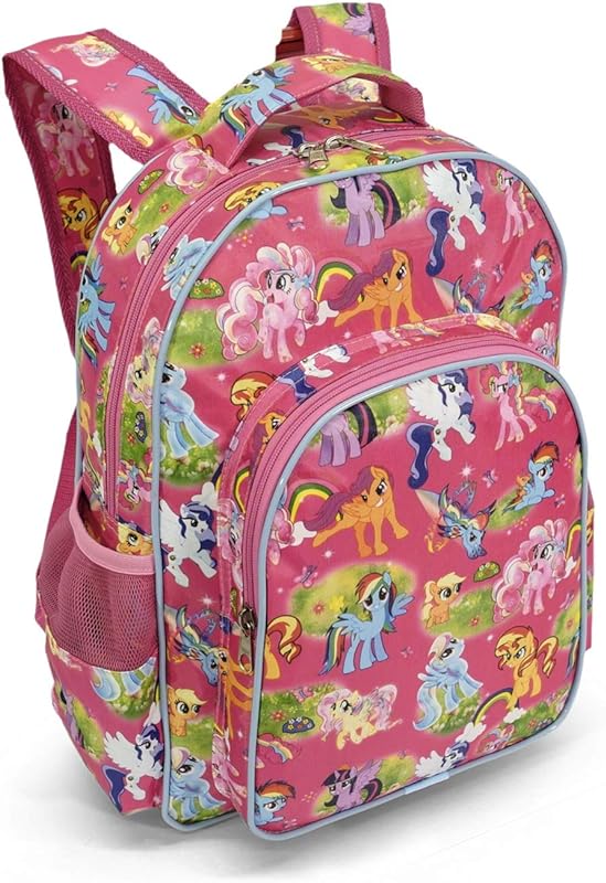 Mochila Infantil Feminina 4 divisões LS MO3146 estampa Pôneis