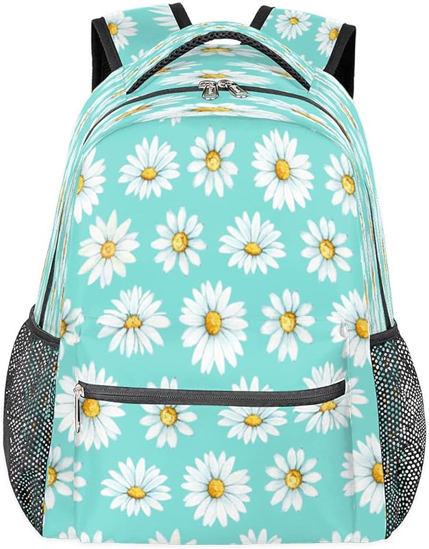 Mochilas de viagem para laptop para mulheres homens estampa de margarida resistente à água mochilas escolares leves para adolescentes meninas/meninos, mochila casual para viajar, acampar, caminhar, Multi, Medium, Mochilas Daypack Mochilas de viagem para laptop para mulheres homens estampa de margarida resistente à água mochilas escolares leves para adolescentes meninas/meninos, mochila casual para viajar, acampar, caminhar, Multi, Medium, Mochilas Daypack