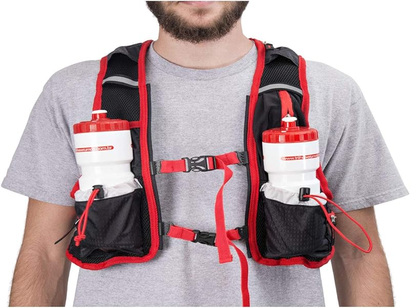 1213 – MOCHILA TRILHAS SPLASH H2O – PRETO COM VERMELHO