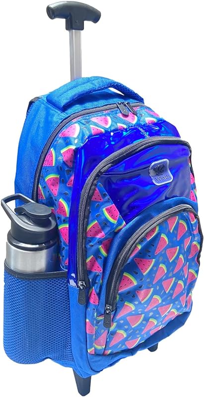 Mochila Bolsa de Rodinhas Escolar Juvenil Feminina