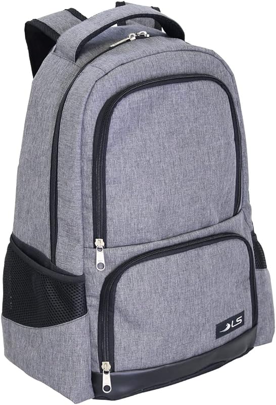 Mochila LS Bolsas para Notebook 15.6 Cinza Mescla e Preto 5 divisões com Encaixe em Malas – MN4211