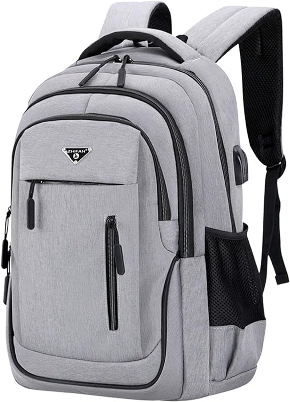 Mochila Executiva Impermeável Hyranect Grande Poliester Para Notebook de Até 15.6 Polegadas, Multifuncionais resistente para viagens de negócios Reforçada Executiva Escola Trabalho Viagens Mochila Casual com porta de carregamento USB, Unissex