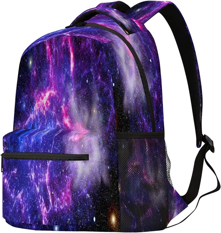 Mochilas escolares galáxia do espaço sideral para meninas, bolsa escolar de viagem Marvel nebulosa galáxia para mulheres/homens, mochilas para faculdade, mochilas de 45,7 cm, Multi, Large
