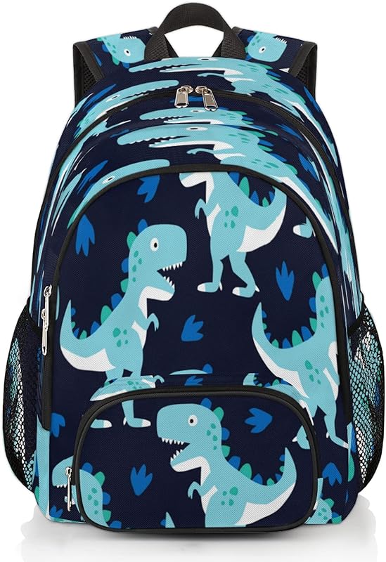 Mochila escolar de dinossauro azul para adolescentes meninos meninas bonito dinossauro mochila faculdade mochilas com alça no peito viagem computador mochila casual, Dinossauro 1 Mochila escolar de dinossauro azul para adolescentes meninos meninas bonito dinossauro mochila faculdade mochilas com alça no peito viagem computador mochila casual, Dinossauro 1