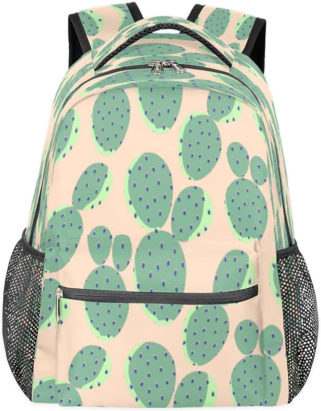 Mochilas de cacto suculentas para mulheres e homens, mochila escolar tropical para meninos e meninas adolescentes, mochilas para laptop para faculdade, mochila de viagem à prova d’água mochila de viagem para caminhadas, Multicor, Medium