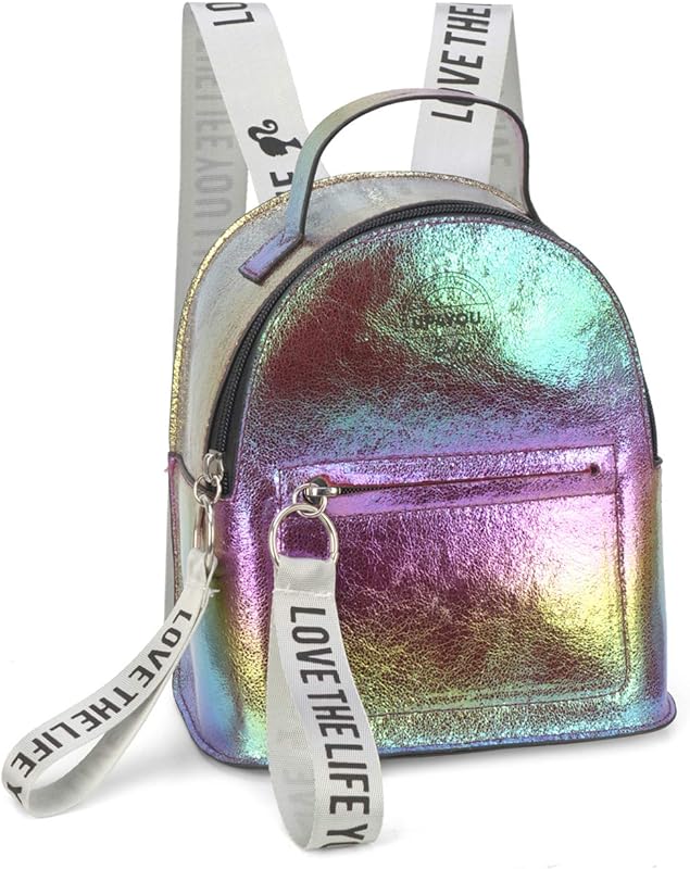 Mini mochila feminina metalizada Barbie luxcel ms45804 bronze