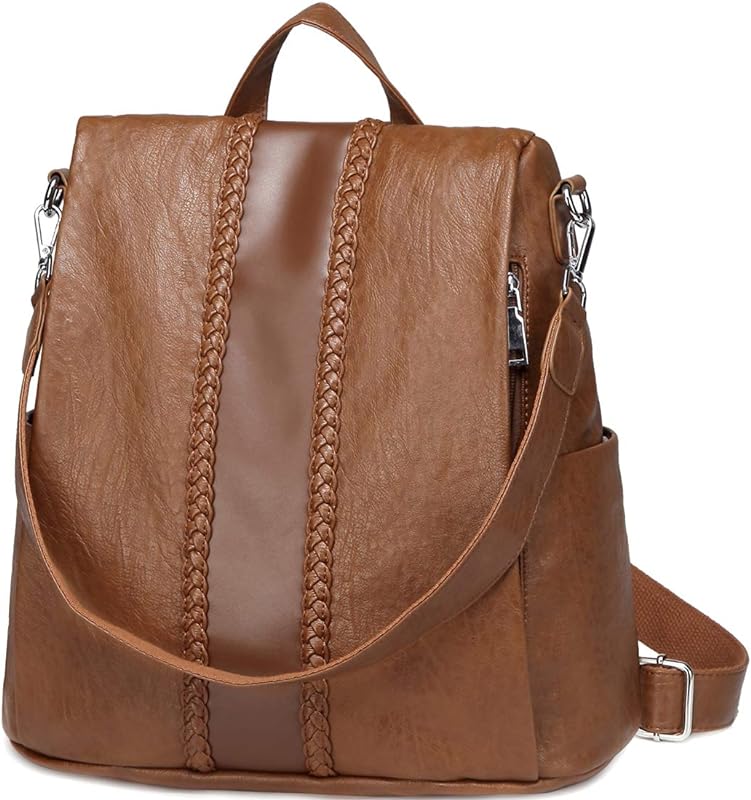 Mochila Feminina, VASCHY Bolsa Mochila para Mulher Anti-roubo Moda Mochilas Pequena Bolsa de Livros Vintage