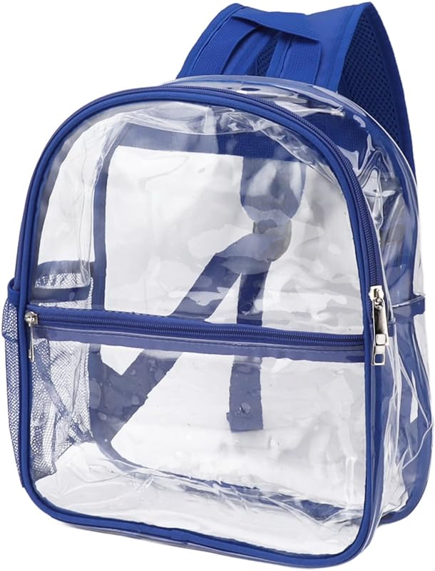 Mochila Transparente Versátil, Design de Zíper de PVC Portátil Mochila Transparente de Alta Capacidade para Escola