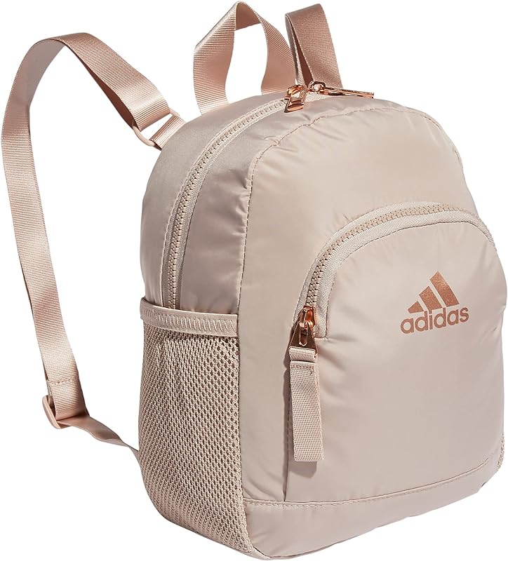 Mini mochila linear pequena para viagem, tamanho único, Maravilha marrom-acastanhado bege/ouro rosa, One Size, Mini mochila linear pequena bolsa de viagem