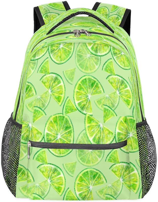 Mochilas para adolescentes meninas meninos limão mochila de viagem para mulheres homens, bolsas de livro de frutas limão mochilas universitárias para escola, trabalho laptop mochilas resistentes à água mochila para caminhadas, Multicor, Medium