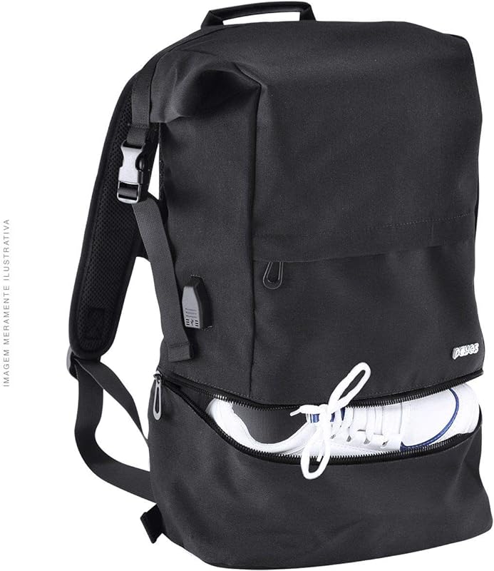 MOCHILA PARA NOTEBOOK ATÉ 15.6″ TRAVELTECH PRETA – TB-1 – PCYES