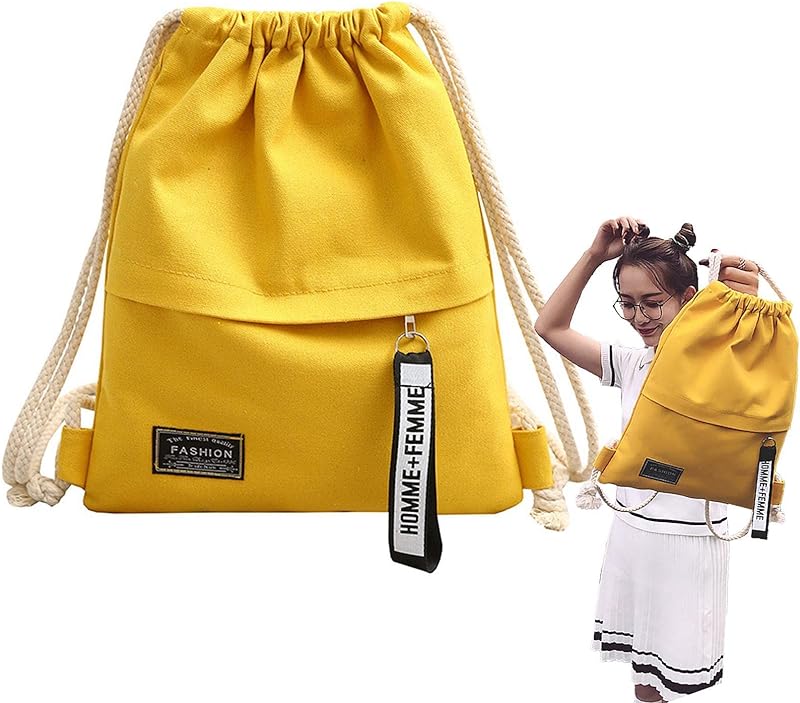 Mochila com cordão para meninas – Mochila portátil com cordão para meninos,Mochila esportiva com cordão para mulheres, homens, crianças, meninas, meninos, mochila, lona Sritob