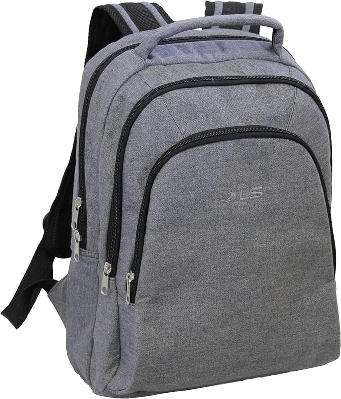 MOCHILA PARA NOTEBOOK EM TECIDO NATURAL CINZA LS MN4195